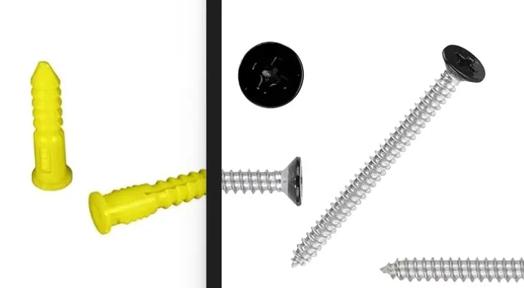 Upgrade to Stainless Black Wall Screws Replacement Parts