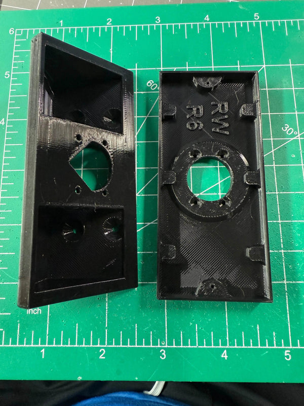 Custom 45 Degree Corner- 1.5in Wide Mounting Area for Ring Wired Doorbell - DoorbellMount.Com