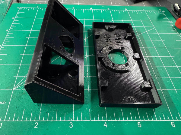 Custom 45 Degree Corner- 1.5in Wide Mounting Area for Ring Wired Doorbell - DoorbellMount.Com