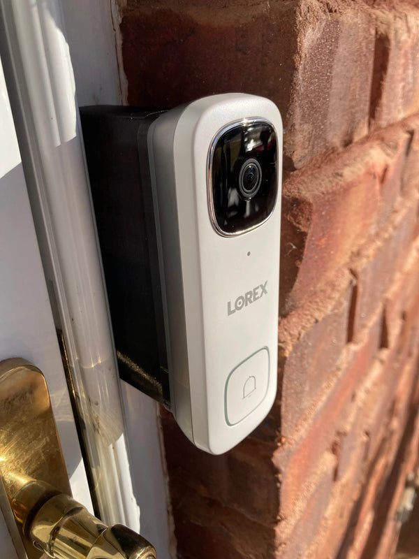 Custom Lorex 2K Brick Extension, 1in Wide, Matches Doorbell Length & Holes - DoorbellMount.Com