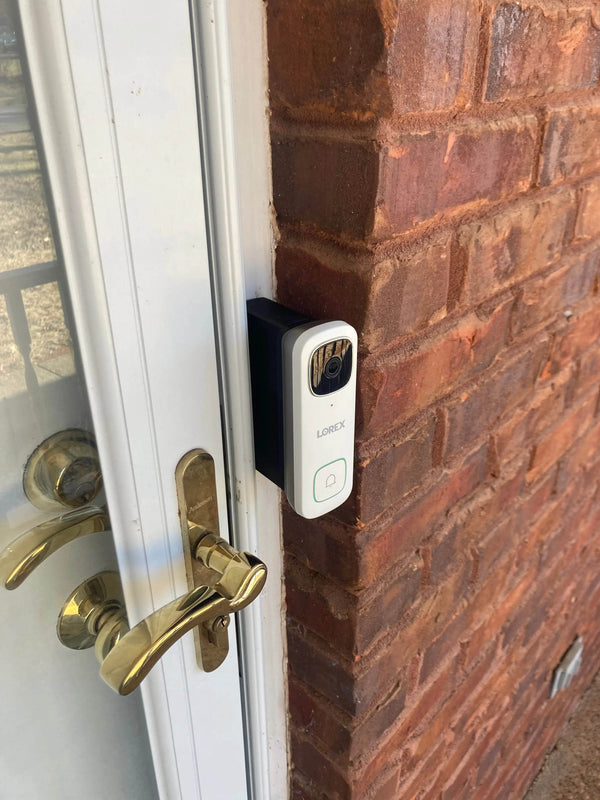 Custom Lorex 2K Brick Extension, 1in Wide, Matches Doorbell Length & Holes - DoorbellMount.Com
