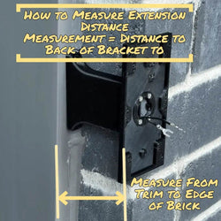 Ring 2/3/Plus/Pro Battery Doorbell Brick Face Extension (not for narrow spots) - Extend to Face of Bricks- Removable Battery Doorbell Installation - DoorbellMount.Com