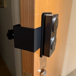 No-Drill Metal Door Bracket for Doorbells Cameras and Keypads | Mount Without Screws!