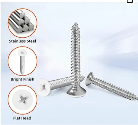 Upgrade to Stainless Black Wall Screws Replacement Parts