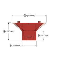 3/4" Wide x 1/2” Extension Narrow Baseplate for Adjustable Swivel Mounts - DoorbellMount.Com