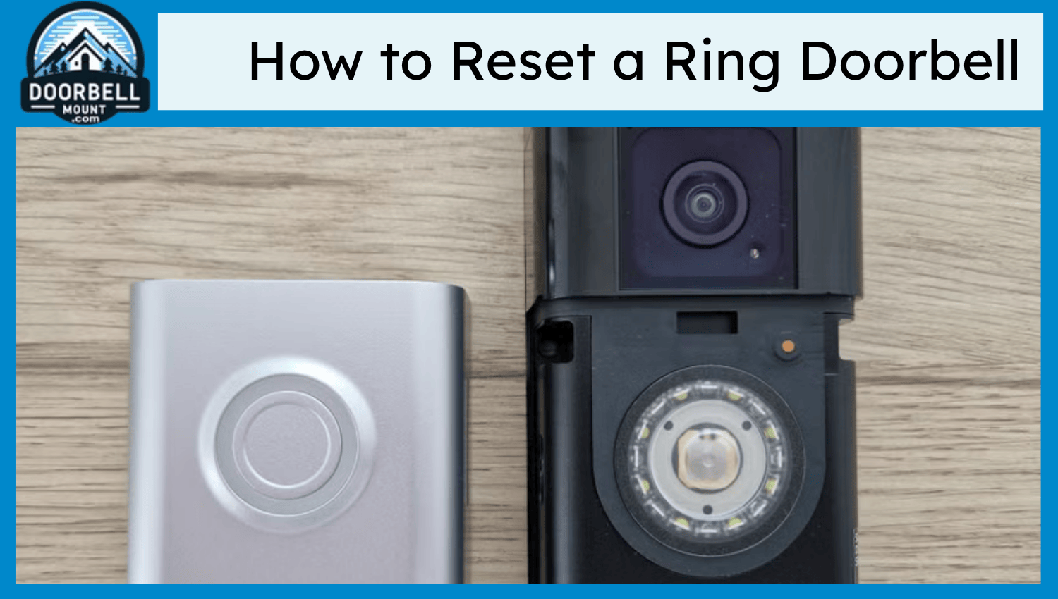 Ring Doorbell model reset button location diagram