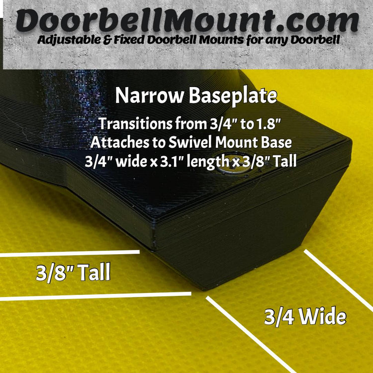 Narrow Baseplate - DoorbellMount.Com
