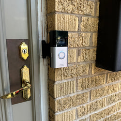 Ring Battery Doorbell PRO Brick Extension - 9/16in Wide - FULL Offset Over Side of Brick - DoorbellMount.Com