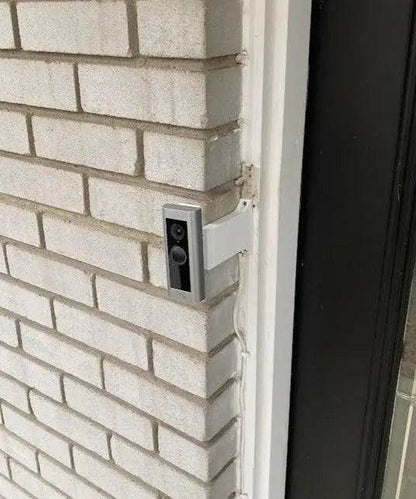 Ring Wired Doorbell Plus Brick Extension (formally Ring Pro)- 9/16in Wide - Full Offset Away from Door - DoorbellMount.Com