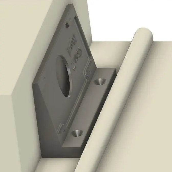 Custom 80deg Corner Ring Generation 2 Doorbell Mount 1.25in Mount with 1/2in Extension - DoorbellMount.Com