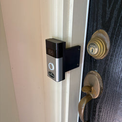 Side Install Offset Doorbell Mount - 9/16in Wide - (Choose Doorbell Model and Base Length)