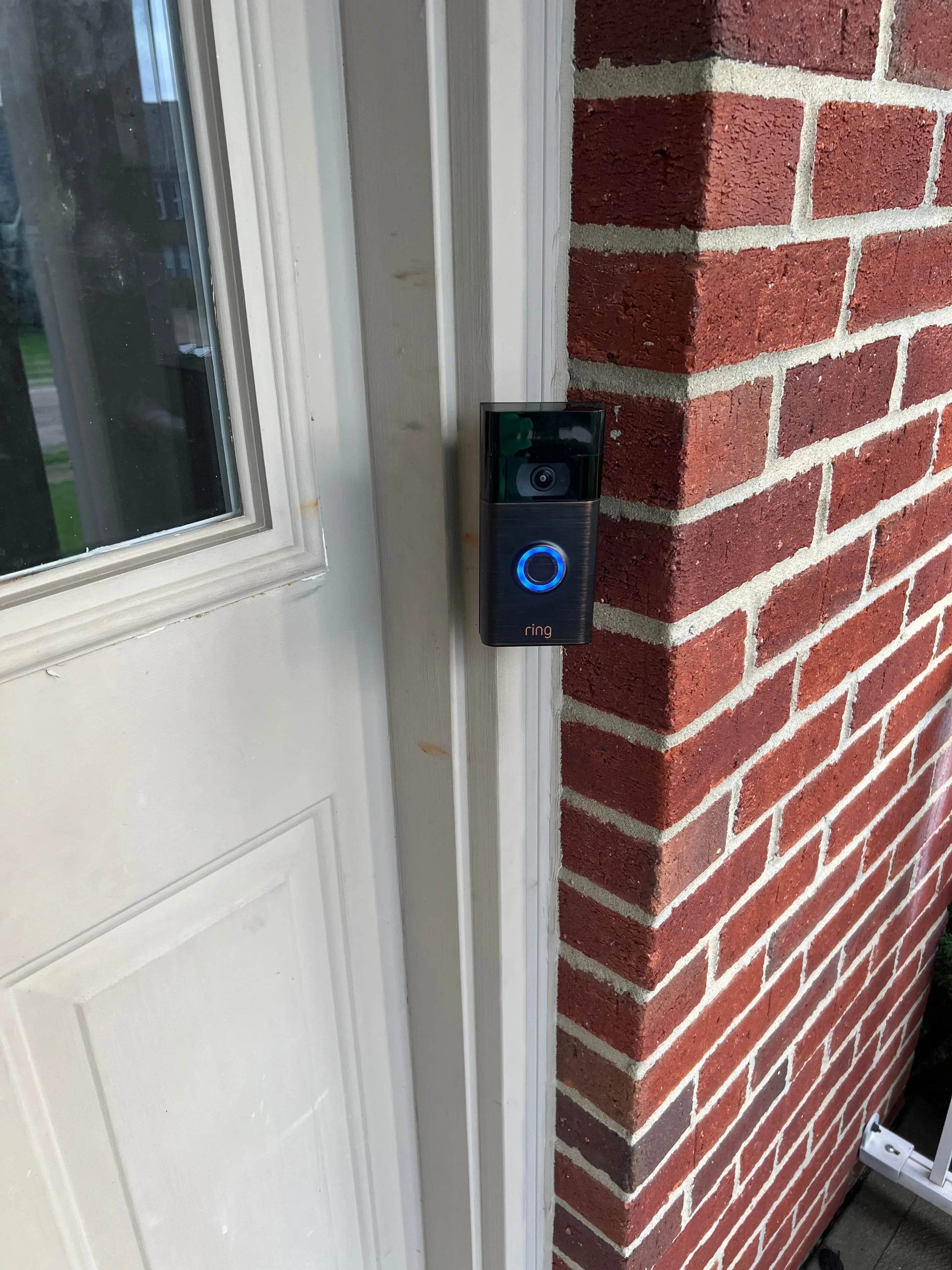 Corner Doorbell Mount Angled 30º 1in Fixed Trim Narrow/Slim Mount for Video Doorbells - DoorbellMount.Com