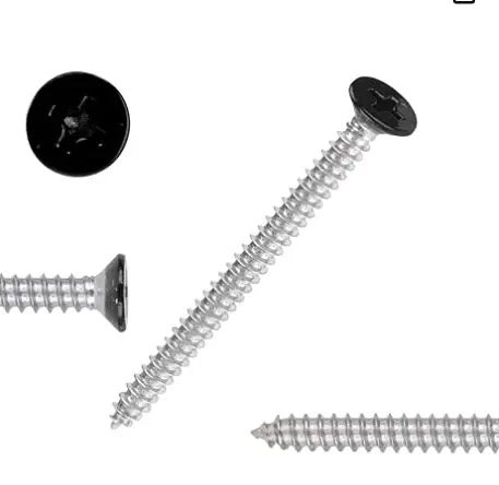 Upgrade to Stainless Black Wall Screws Replacement Parts