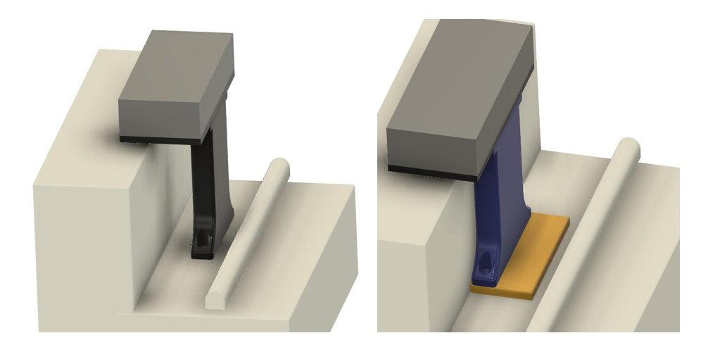 Brick Bottom Filler Plate for Offset Brick Extensions - DoorbellMount.Com