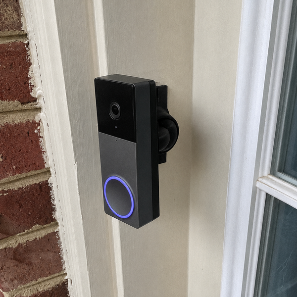 15-90° Adjustable Swivel Mount for Wyze Wireless Duo Cam Doorbell (2024) | 2K Dual Cam | Adjustable Wide-Arc Bracket