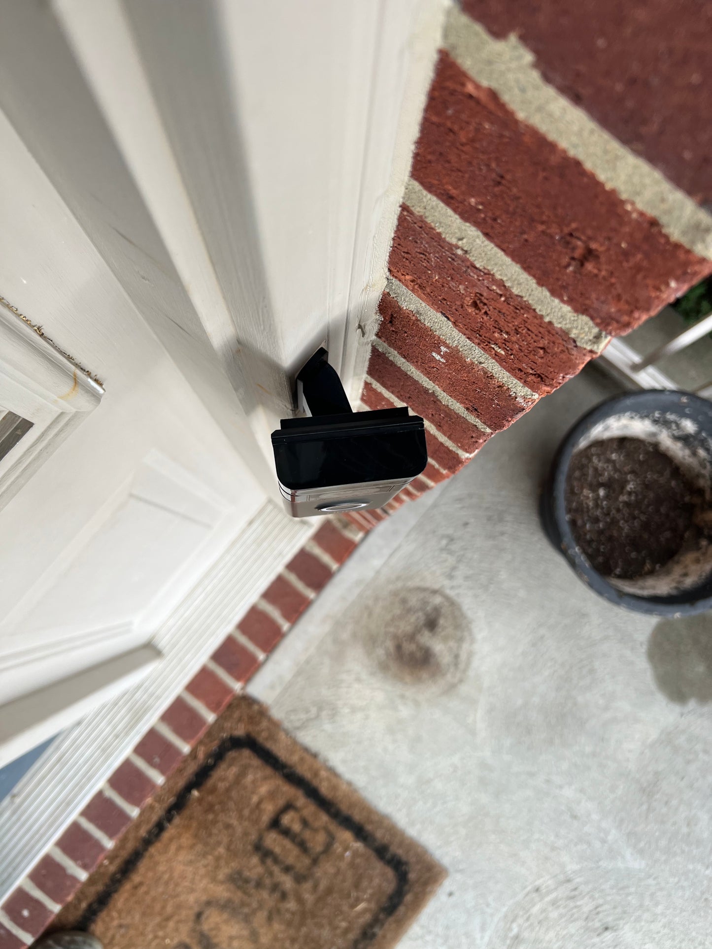 Corner Mount Angled 45 Degree 1in Fixed Trim Narrow/Slim Mount for Video Doorbells - DoorbellMount.Com