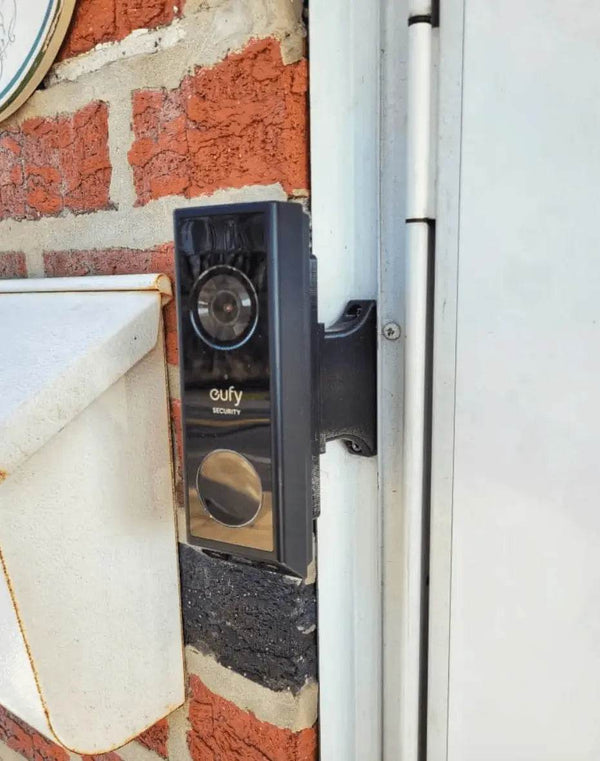 Eufy Doorbell Brick Extension - 9/16in Wide Base, Offset Over Brick - DoorbellMount.Com