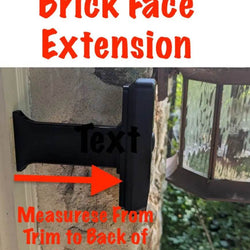 Ring Wired Doorbell Pro Doorbell Brick Face Extension - 9/16in Wide - No Offset center Extender Pro2 - DoorbellMount.Com