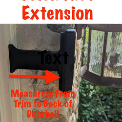 Ring Wired Doorbell Plus Doorbell Brick Face Extension - No Offset Center (Old Ring Pro (will not fit pro2) - DoorbellMount.Com