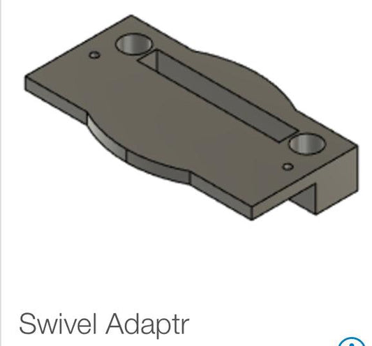 Offset Narrow Extension Swivel Baseplate for Adjustable Swivel Mounts - DoorbellMount.Com