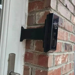 Eufy Doorbell Brick Extension - 9/16in Wide Base, Offset Over Brick - DoorbellMount.Com