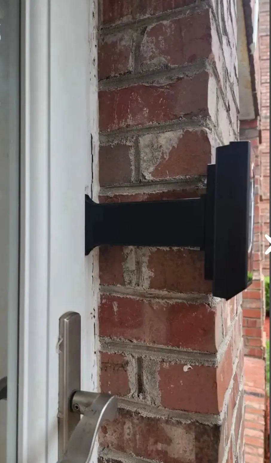 Eufy Doorbell Brick Extension - 9/16in Wide Base, Offset Over Brick - DoorbellMount.Com