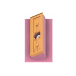 Gang Box Base with Angle Wedge for Doorbells - 30 Degree Fixed Angle Selection Wedge