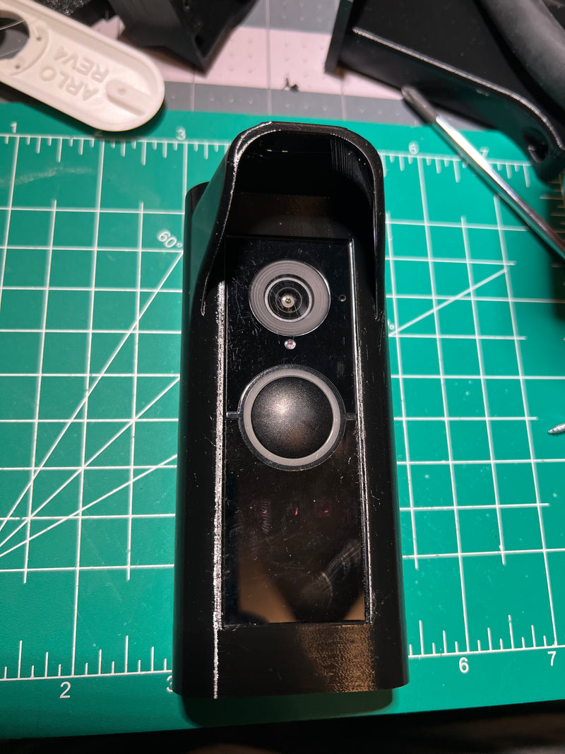 thumbnail image 2 of PaulEKey Rain & Sun Cover For Ring Wired Video Doorbell - Screw-On, Made In The UK - Black 2 of 6