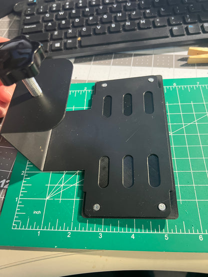 Metal Door Bracket to Attach Doorbell to Door without screwing into Door. - DoorbellMount.Com
