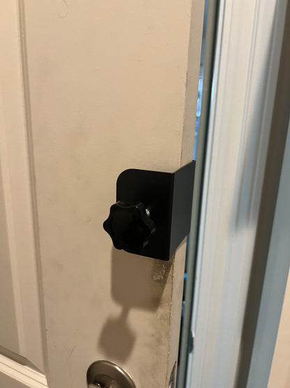 Metal Door Bracket to Attach Doorbell to Door without screwing into Door. - DoorbellMount.Com