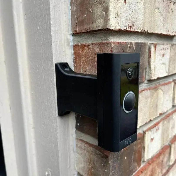 Ring Wired Doorbell Plus Brick Extension (formally Ring Pro)- 9/16in Wide - Full Offset Away from Door - DoorbellMount.Com