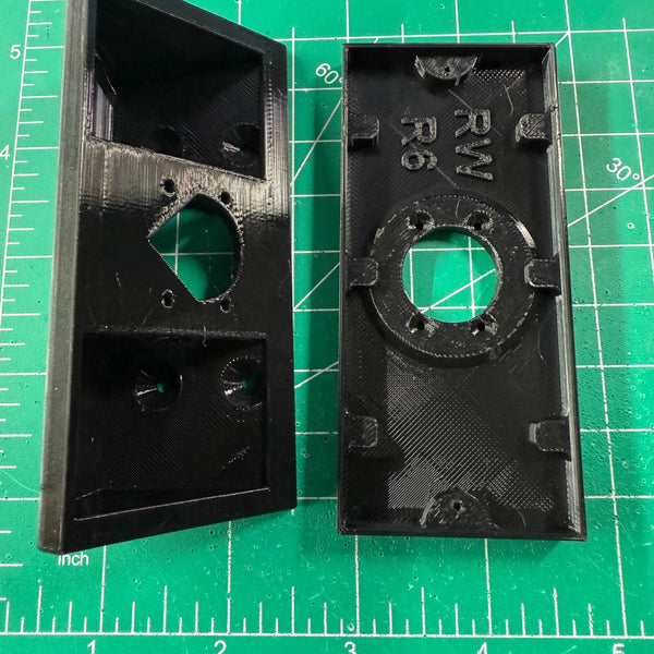 Custom 45 Degree Corner- 1.5in Wide Mounting Area for Ring Wired Doorbell - DoorbellMount.Com