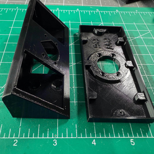 Custom 45 Degree Corner- 1.5in Wide Mounting Area for Ring Wired Doorbell - DoorbellMount.Com