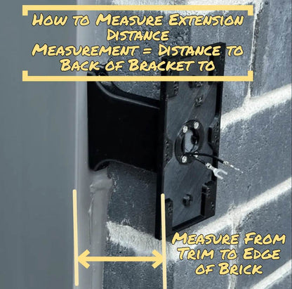 Blink Doorbell to Brick Face Extension (not for narrow spots) - DoorbellMount.Com