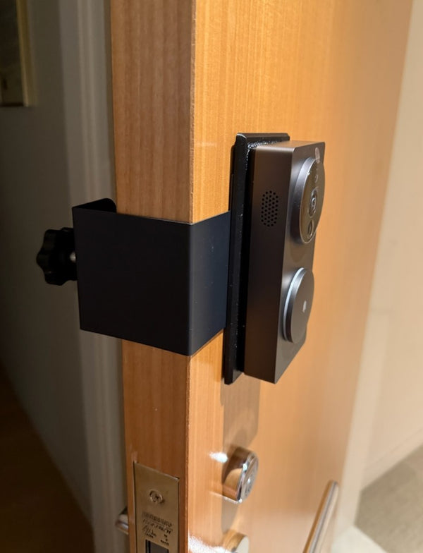 No-Drill Metal Door Bracket for Doorbells Cameras and Keypads | Mount Without Screws!