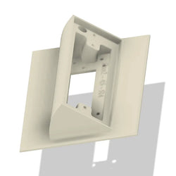 45 Degree Ring Pro2 Doorbell Wedge with 4" Wide x 5" Tall Backplate with Hidden Screws - DoorbellMount.Com