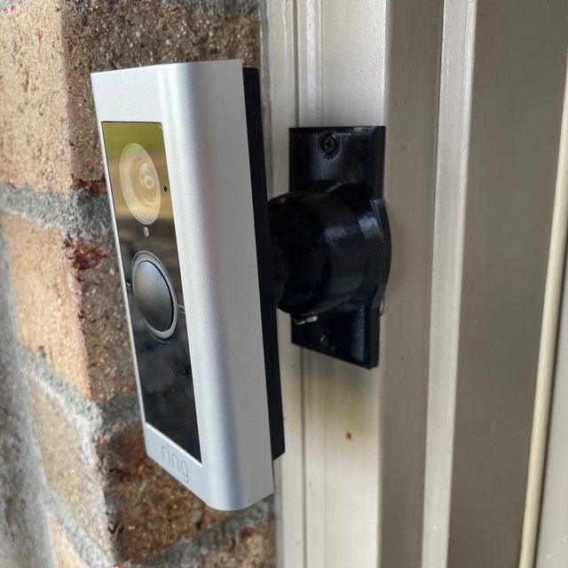 Swivel 35° Mount for Wyze V2 Doorbell - Adjustable Swivel Version for Frontal Angle Adjustments - DoorbellMount.Com