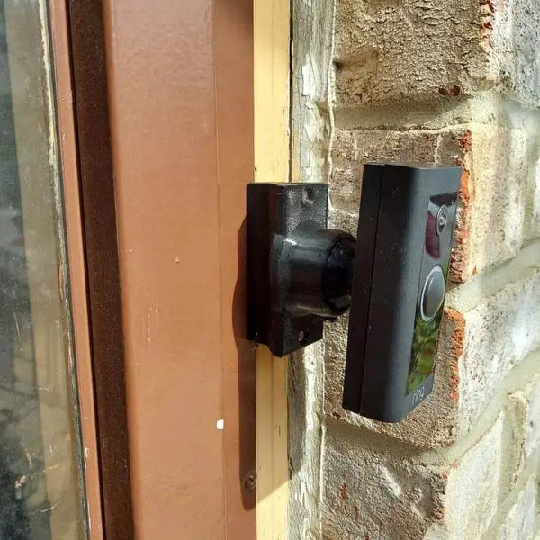 Narrow 3/4in Base with Adjustable 0-35° Swivel Video Doorbell Mount for Perfect Viewing - DoorbellMount.Com