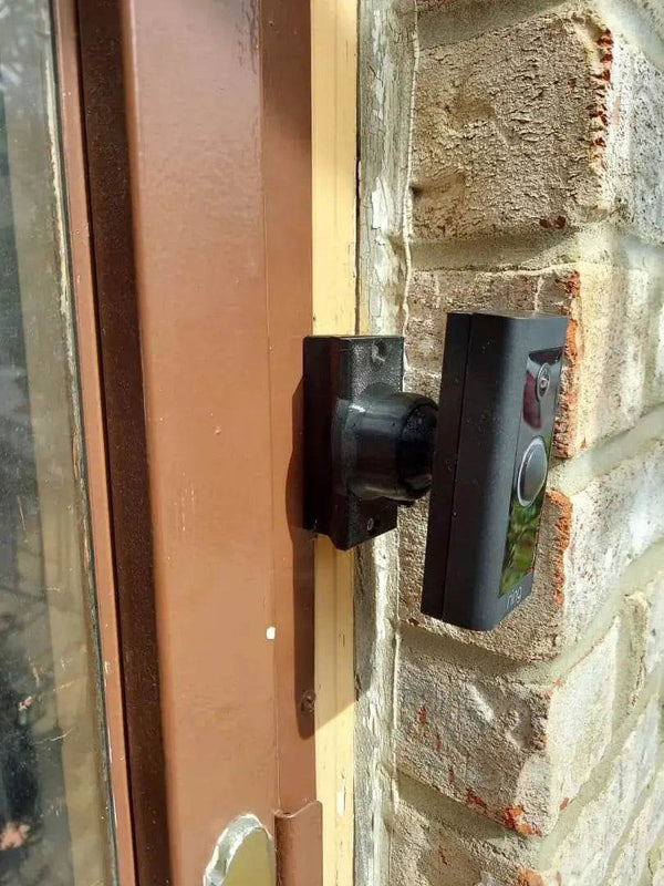 Narrow 3/4in Base with Adjustable 0-35° Swivel Video Doorbell Mount for Perfect Viewing - DoorbellMount.Com
