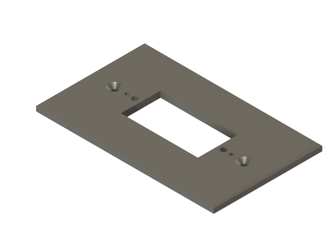 Custom Backplate for Blink Doorbell 4.5 x 2-1/2” wide with 4in Hole Spacing - DoorbellMount.Com