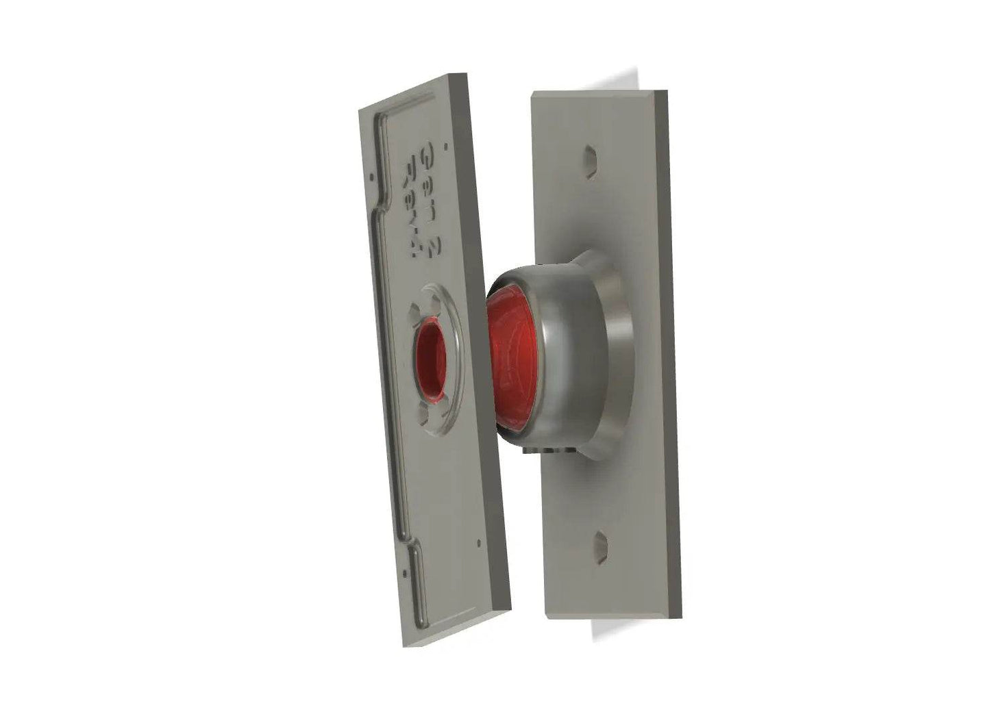 Single Gang Box Base Integrated Swivel 35° Mount for Doorbells - Adjustable Swivel Version for Frontal Angle Adjustment - DoorbellMount.Com