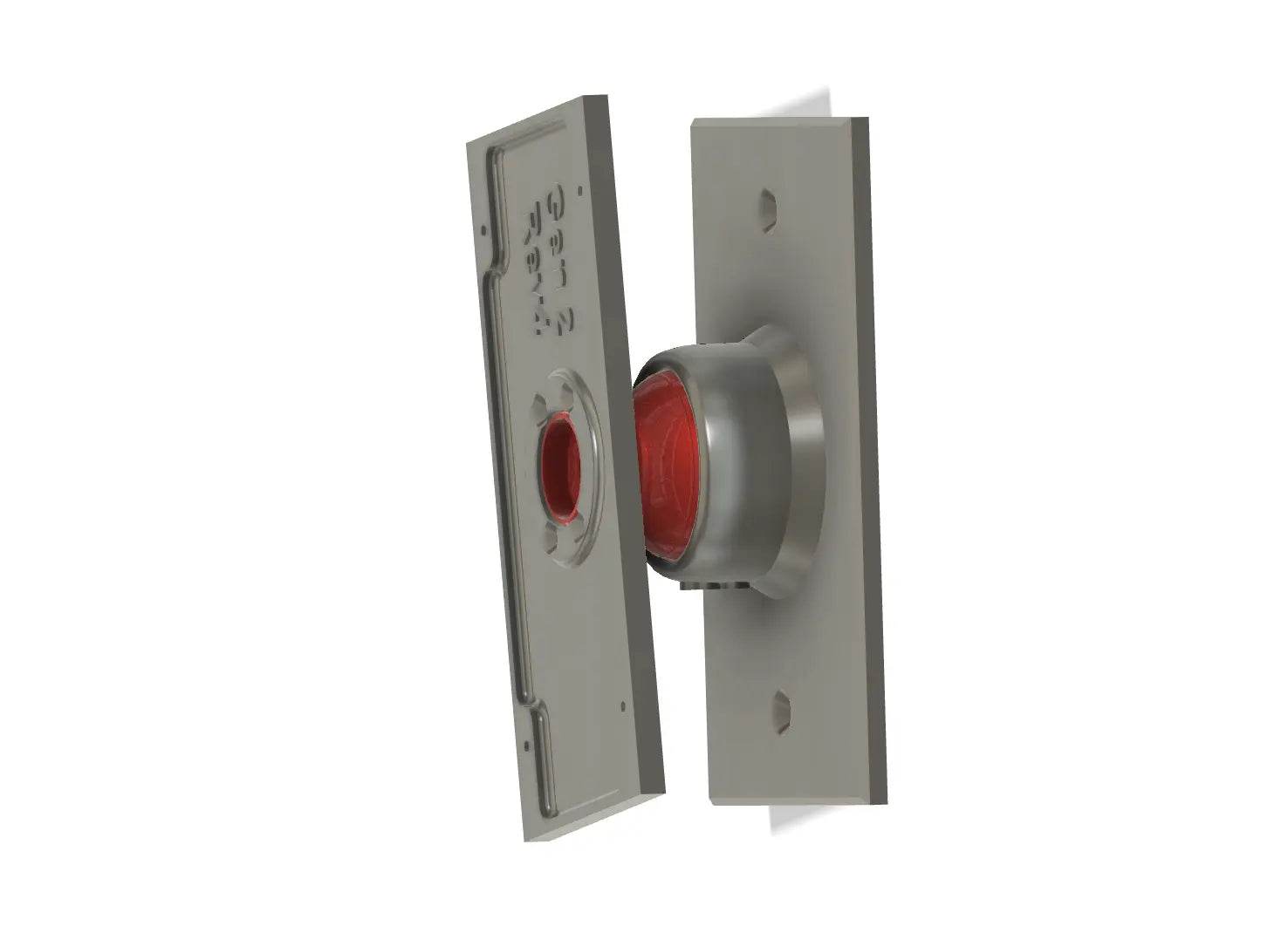 Single Gang Box Base Integrated Swivel 35° Mount for Doorbells - Adjustable Swivel Version for Frontal Angle Adjustment - DoorbellMount.Com