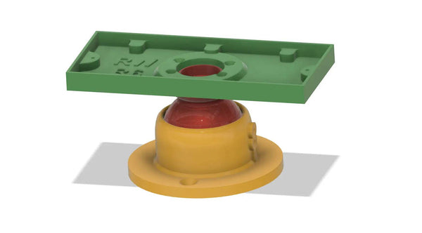 Adjustable Round Base 35° Swivel Video Doorbell Mount for Frontal Angle Adjustment - Rotate Horizontal / Vertical - DoorbellMount.Com