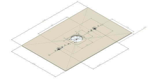Gang Box Adapter Plate - 2.5x4in, 3.281in Hole Spacing for Swivel Mounts - DoorbellMount.Com