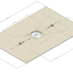 Gang Box Adapter Plate - 2.5x4in, 3.281in Hole Spacing for Swivel Mounts - DoorbellMount.Com