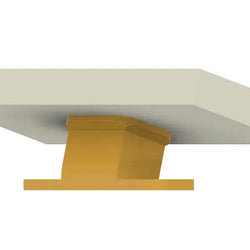 15º Offset Corner Trim Doorbell Mount for Brick Storm Door Area ( 5/8 extension from bracket for metal frame extension) - DoorbellMount.Com