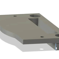 1/2in Wide Corner Offset Narrow Extension Swivel Baseplate for Adjustable Swivel Mounts - DoorbellMount.Com