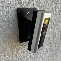 Single Gang Box Base Integrated Swivel 35° Mount for Doorbells - Adjustable Swivel Version for Frontal Angle Adjustment - DoorbellMount.Com