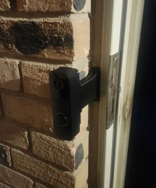 Wyze V2 Doorbell Doorbell Brick Extension - 9/16in Narrow Base - Full Offset Extend Over Brick - DoorbellMount.Com