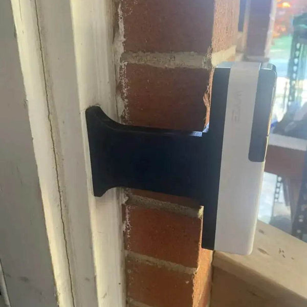 Roku Doorbell Smart Home Wireless Doorbell Brick Extension -Narrow Base - Offset Extend Over Brick - DoorbellMount.Com